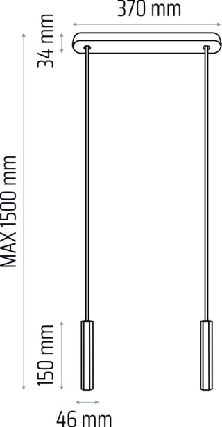 Madera Hexa zwis 2 pł biały
