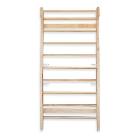 Drabinka gimnastyczna dla dzieci rehabilitacyjna 195cm drewniana z drążkiem