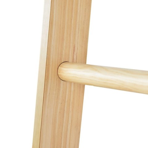 Drabinka gimnastyczna dla dzieci rehabilitacyjna 195cm drewniana z drążkiem