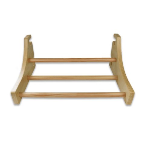 Drabinka gimnastyczna drewniana 220 cm z drążkiem rehabilitacyjna bukowa