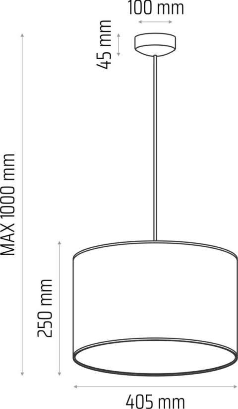 Lampa wisząca CLASSIC fi 40 pudrowy róż