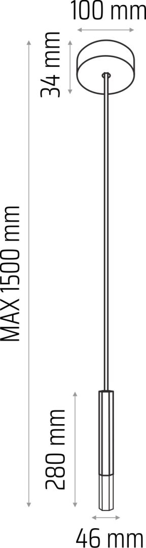 Lampa wisząca Madera2 Hexa 1 pł klosz biały