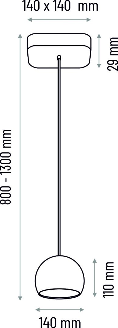 Lampa wisząca biała Balli Kule 1pł