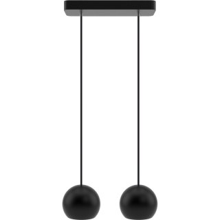 Lampa wisząca czarna Balli Kule 2pł