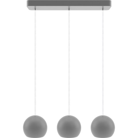 Lampa wisząca szara Balli Kule 3 pł