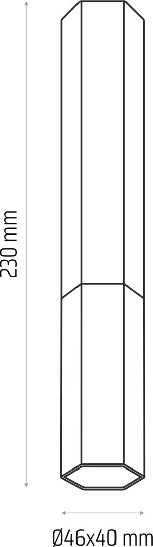 Madera2 Hexa spot 23 klosz dąb