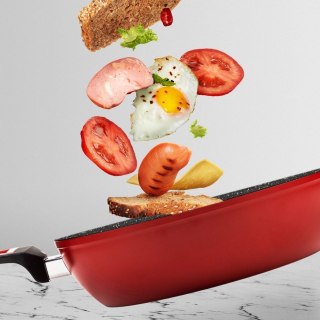 Garnek ze Szklaną Pokrywką Granitowy Nieprzywierający Indukcja NAVA 3,8 L