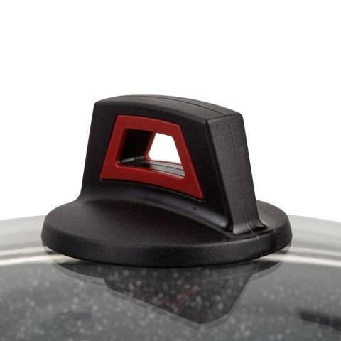 Garnek ze Szklaną Pokrywką Granitowy Nieprzywierający Indukcja NAVA 3,8 L