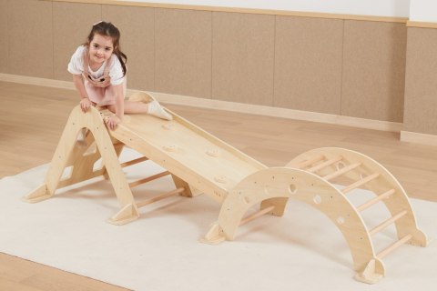 VIGA Drewniany Bujak Naturalny Montessori