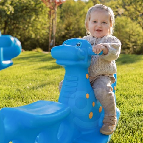 WOOPIE Bujak Wieloosobowy Dino Huśtawka Równoważna Niebieska