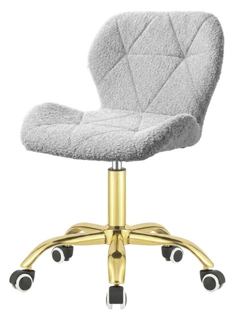 Krzesło obrotowe VASTO OFFICE BOUCLE GREY GOLD