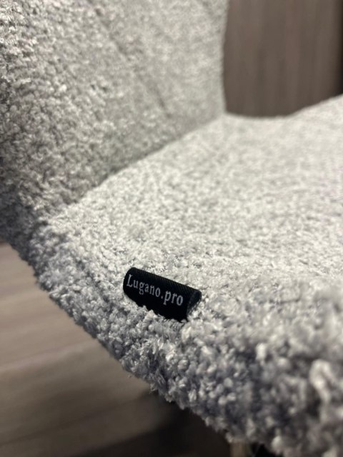 Krzesło obrotowe VASTO OFFICE BOUCLE GREY SILVER