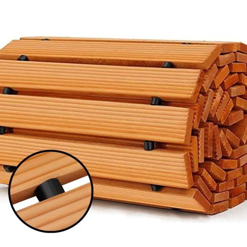 ŚCIEŻKA DREWNIANA OGRODOWA PODEST DREWNIANY DRZEWO CEDROWE 250x75cm