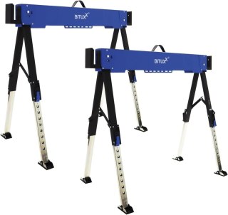 Stojak roboczy składany regulowany 600 kg 62-87 cm zestaw 2 szt