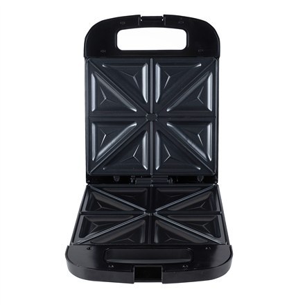 Adler | AD 3055 | Opiekacz do kanapek | 1000 W | Liczba talerzy 4 | Liczba ciastek | Średnica cm | Czarny