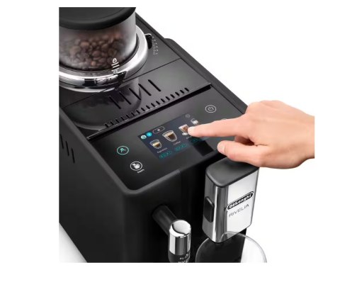 Ekspres do kawy Delonghi | EXAM 440.35.B RIVELIA | Ciśnienie pompy 19 bar | Wbudowany spieniacz do mleka | Automatyczny | 1450 W