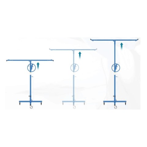 Podnośnik do płyt GK OSB karton gips 170-290 cm 40 kg pochylany Regulowany