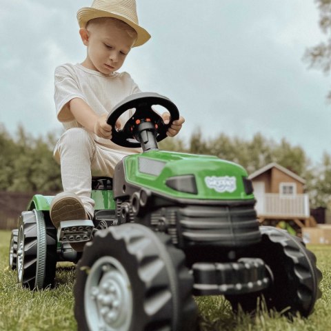 WOOPIE Traktor na Pedały Farmer GoTrac MAXI z Przyczepą Ciche Koła