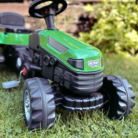WOOPIE Traktor na Pedały Farmer GoTrac MAXI z Przyczepą Ciche Koła