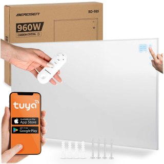 Grzejnik na podczerwień promiennik podczerwieni 960 W Berdsen BD-989 pilot WiFi aplikacja