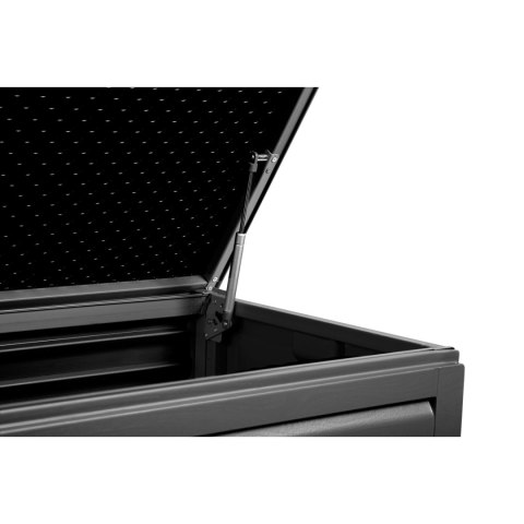 Skrzynia ogrodowa 143x57x53,5 cm 390 l czarno-szara