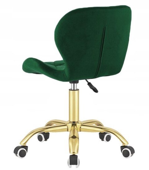 Krzesło obrotowe VASTO OFFICE VELVET FOREST GREEN GOLD