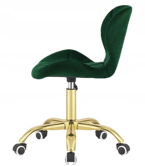 Krzesło obrotowe VASTO OFFICE VELVET FOREST GREEN GOLD