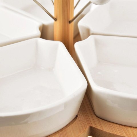 Miseczki na Przekąski Porcelanowe Białe Dekoracyjne WHITELINE 28,5 cm