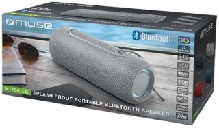 Muse | M-780 LG | Głośnik odporny na zachlapania | Wodoodporny | Bluetooth | Srebrny | Połączenie bezprzewodowe