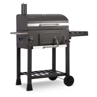 Grill węglowy z rusztem żeliwnym 57x43 cm z pokrowcem czarny Berdsen BD-891