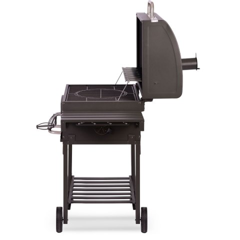 Grill węglowy z rusztem żeliwnym 57x43 cm z pokrowcem czarny Berdsen BD-891