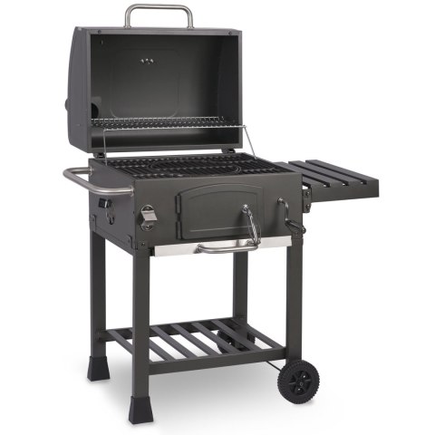 Grill węglowy z rusztem żeliwnym 57x43 cm z pokrowcem czarny Berdsen BD-891
