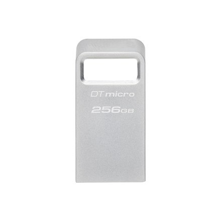 Kingston | USB 3.2 Flash Drive | DataTraveler micro | 256 GB | USB 3.2 | Silver