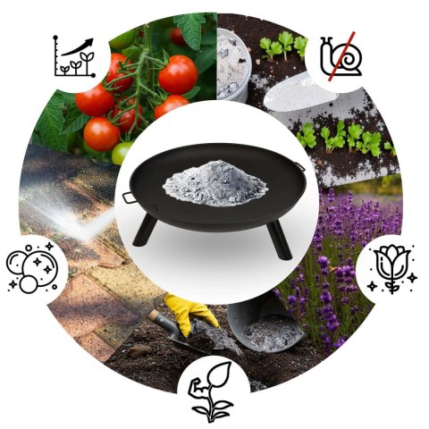 Palenisko ogrodowe stalowe 80 cm czarne Berdsen BD-882