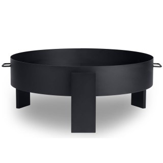 Palenisko ogrodowe stalowe 80 cm z rusztem czarne Berdsen BD-883