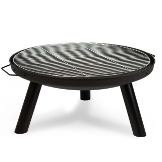 Palenisko ogrodowe z rusztem 60 cm czarne Berdsen BD-881