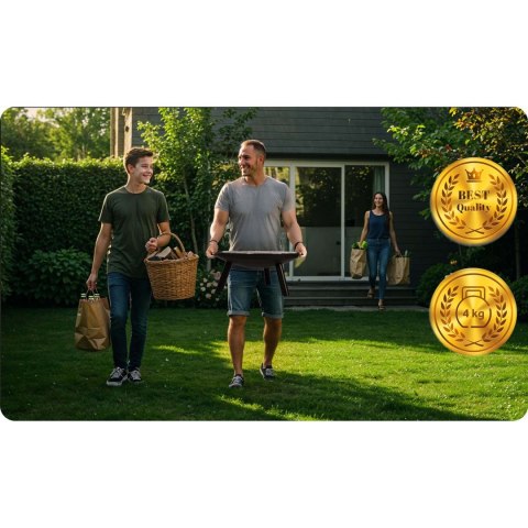 Palenisko ogrodowe z rusztem 60 cm czarne Berdsen BD-881