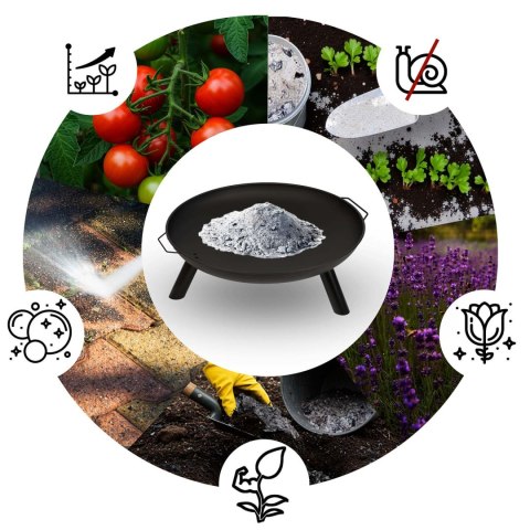 Palenisko ogrodowe z rusztem 60 cm czarne Berdsen BD-881