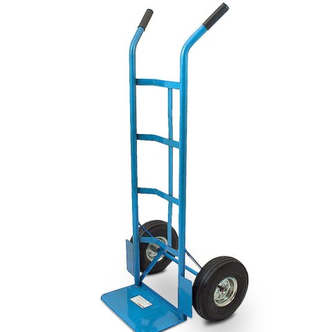 Wózek magazynowy transportowy 200kg stalowy koła pneumatyczne magazyn ogród