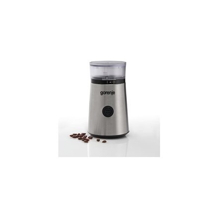 Gorenje | SMK150E | Młynek do kawy | 150 W | Pojemność ziaren kawy 60 g | Wyłącznik bezpieczeństwa pokrywy | Stal nierdzewna