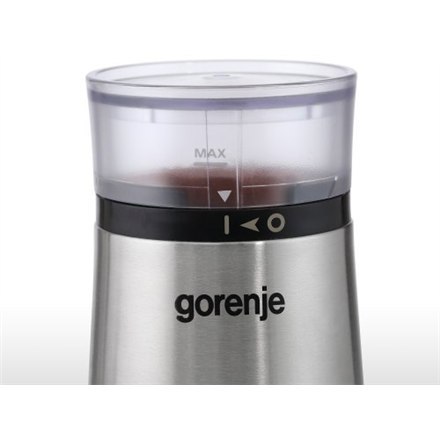 Gorenje | SMK150E | Młynek do kawy | 150 W | Pojemność ziaren kawy 60 g | Wyłącznik bezpieczeństwa pokrywy | Stal nierdzewna