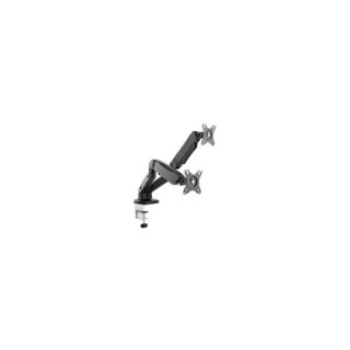 ICY BOX IB-MS304-T, Monitor stand with desk mounted base, for two screens, size up to 27'' Raidsonic