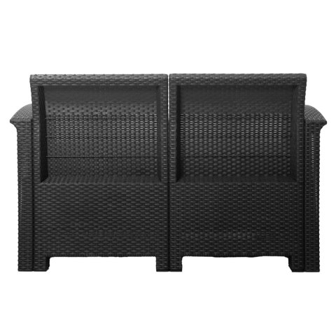 Zestaw mebli ogrodowych komplet technorattan sofa fotele stolik taras ogród