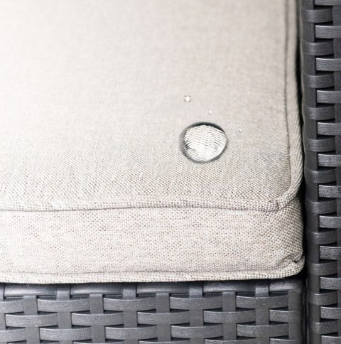 Zestaw mebli ogrodowych komplet technorattan sofa fotele stolik taras ogród