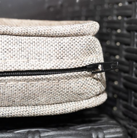Zestaw mebli ogrodowych komplet technorattan sofa fotele stolik taras ogród