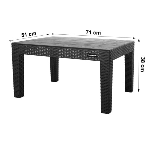Zestaw mebli ogrodowych komplet technorattan sofa fotele stolik taras ogród