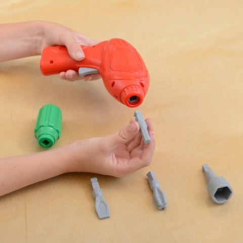 MASTERKIDZ Wolnostojąca Tablica Ściana STEM 166 x 125 cm + Akcesoria Kołki Zębatki Klocki Narzędzia Tor Kulkowy