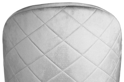 Krzesło tapicerowane GLORIA LIGHT GREY VELVET GOLD