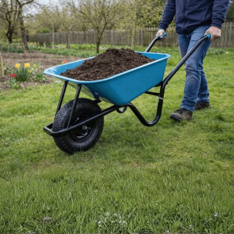 Taczka ogrodowa taczka budowlana ogrodowa koło z łożyskiem 250 kg 100 L