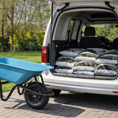 Taczka ogrodowa taczka budowlana ogrodowa koło z łożyskiem 250 kg 100 L